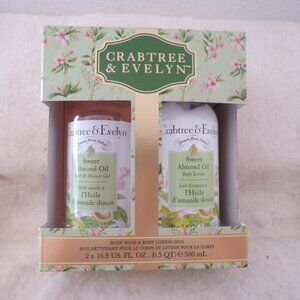 BLACK FRIDAY SALE Crabtree & Evelyn SWEET ALMOND OIL Bath & Shower Gel & Lotion
